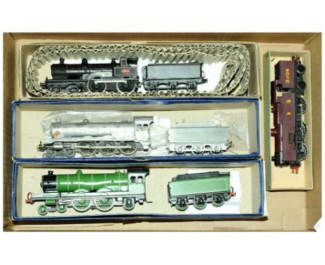 OO Gauge group of white metal Kitbuilt Steam Locos. (1) DJH GNR green 4-4-2 Raven Class Z  Atlantic complete with Kings Cross