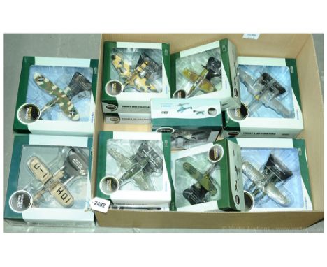 Oxford Diecast group of 1/72nd scale Luftwaffe WW2 Aircraft.  Including Focke Wulf Ta152H-1; 2 x Junkers Ju87B Stuka; 2 x Ara