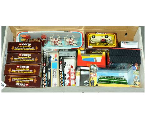 Corgi "50's Classics" to include; 803 Jaguar XK120; 806 Mercedes 300SC; 2 x 41 State Landau 1902; CC OM43507 "Blackpool" Tram