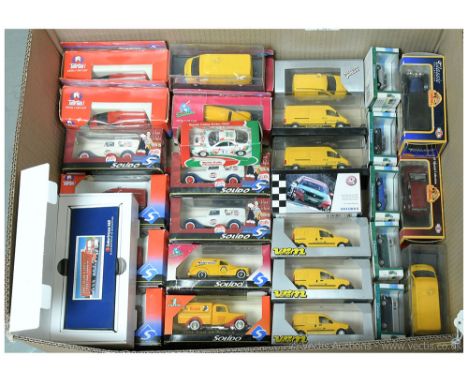 Solido, Verem, Cararama &amp; Guisval group of Vans &amp; Cars (much duplication) along with Oxford Diecast 1/43rd scale Vaux