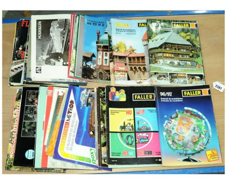 Quantity of HO Gauge Scale Catalogues including Faller, Marklin, Paya, Fleischmann etc - mostly 1970's to recent issue but do
