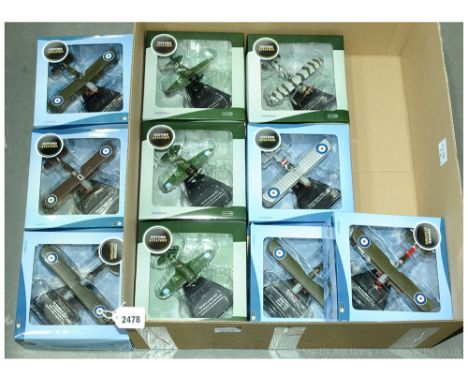 Oxford Diecast group of 1/72nd scale Aircraft.  3 x Chinese Air Force Polikarpov I-16; Finnish Air Force Gloster Gladiator; 3