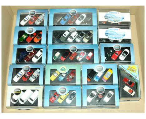 Oxford Diecast OO Gauge 1/76th scale group of Gift Sets mostly Cars but does include a couple of Light Commercial Vehicle Set