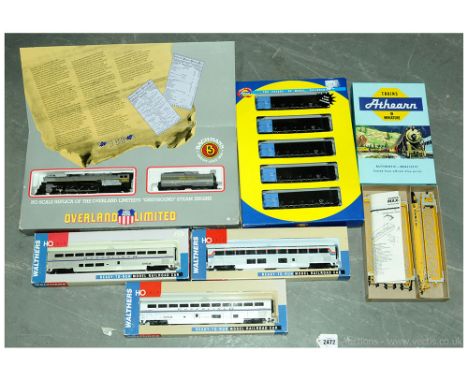 American Outline HO Gauge Scale Steam Loco &amp; Rolling Stock. Bachmann 53501 Union Pacific Overland Limited 4-8-4 "Greyhoun