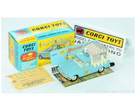 Corgi Thames Ice Cream Van "Wall's" - blue, cream, spun hubs with musical chimes - this (Re-Issue) is generally Mint includin