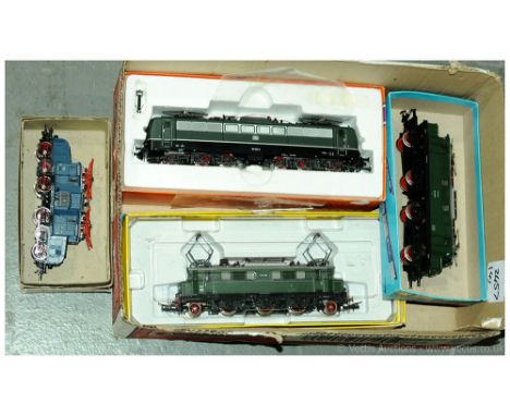 HO Gauge Scale group of Overhead Electric Locos.  (1) Rowa 1421 DB green/black Class 151 - Good (upper body does not sit flus