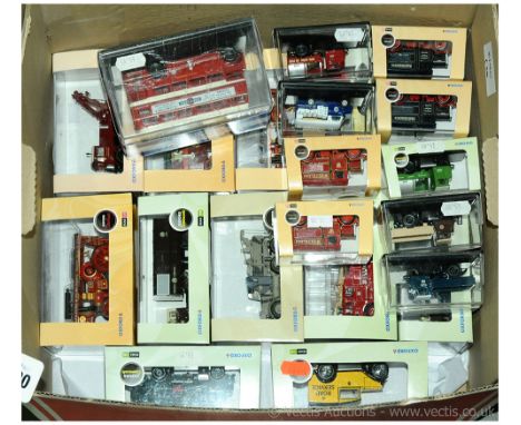 Oxford Diecast a group to include mainly (1/76th scale) Showmans Engine; Fire Engine; Scammell Scarab with Trailer, plus othe