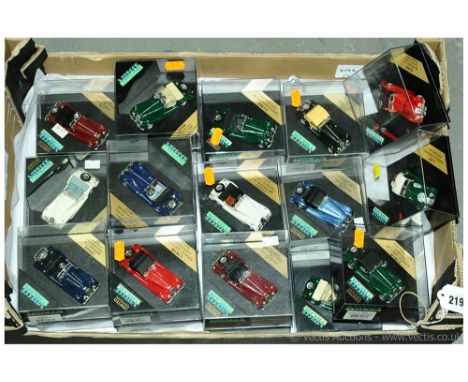 Vitesse (1/43rd scale) a group of mainly Morgan Sports Cars to include V98066 Indigo Blue; L176C Open Convertible Light; L161