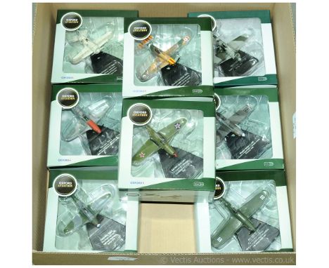 Oxford Diecast group of 1/72nd scale WW2 Aircraft.  Russian Soviet Air Force include Bell P39 Airacobra, 2 x Yakovlev Yak-3, 