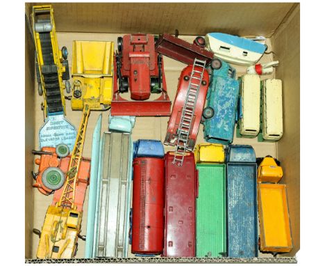 Dinky unboxed group of mainly Commercials to include Field Marshall Tractor; Double Decker Buses; Foden (Type 2) Tanker; Hors