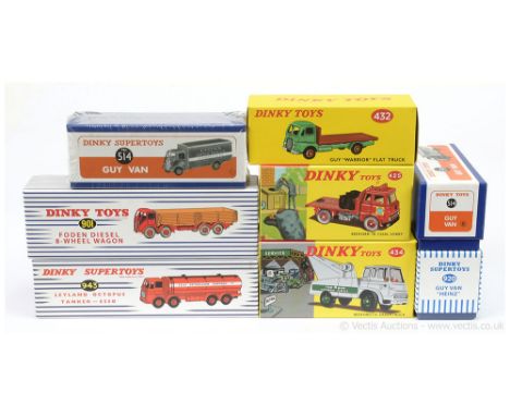 Dinky (Atlas Editions) group to include 425 Bedford TK Coal Lorry; 514 Guy "Lyons Swiss Rolls"; 943 Leyland Octopus "Esso" Ta