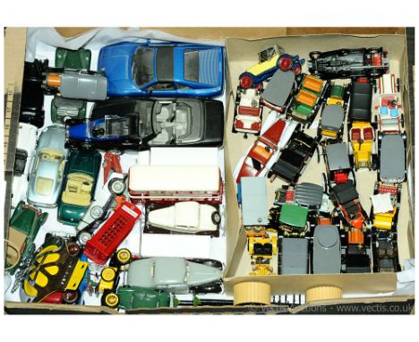 Large unboxed group of mainly Vintage, Modern and Veteran Cars to include Dinky Ford Model T; Rami Renault; Maisto MG; Corgi 