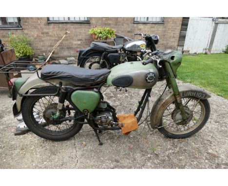 1956 BSA A7 Shooting Star, 500 cc. Registration number URH 103. Frame number FA7 3232. Engine number CA7 SS 2940 (see text). 