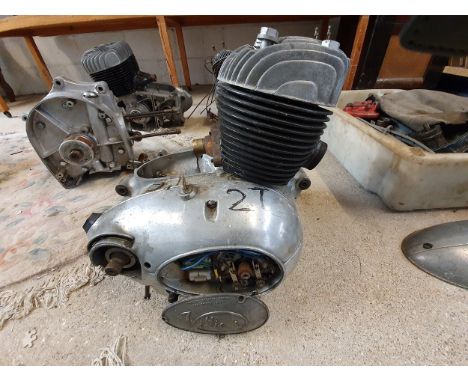 A Villiers Type 2T 250 cc engine, serial number 638B 1953, buyers should satisfy themselves as to the completeness of the eng