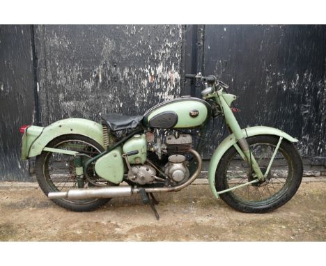 1957 BSA 247 cc. Registration number PPY 562. Frame number DC1O 3001. Engine number BC10L 10037. BSA's 'C' range of lightweig