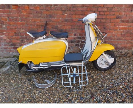 1964 Lambretta LD 150 series 3, 150 cc (see text). Registration number AKH 584B. Frame number * 150 Li * 108498. Engine numbe