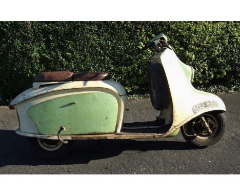 1962 Alcyon - Mors 123cc S3 Paris-Nice Motor Scooter. Registration number SDJ 898 (non transferrable). Frame number *S3*51217