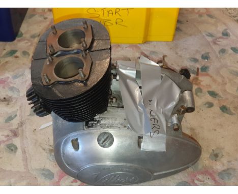 A Villiers Type 2T 250 cc engine, serial number 718D 13730, buyers should satisfy themselves as to the completeness of the en