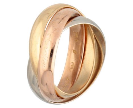 Hallmarks: 750, B, 50, Les Must de Cartier. Serial number: 478983. In very good condition. Ring size: 15.75 mm / 50 mm. Weigh