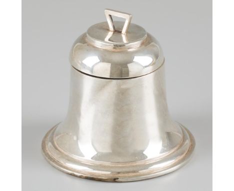 In the shape of a clockbell, with porcelain insert pot. United Kingdom, Birmingham, A &amp; J Zimmerman Ltd (Arthur &amp; Joh