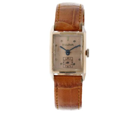 Case: rose gold (14 kt.) - strap leather - manual winding - condition: good - diameter: 21 mm - wrist size: 19 cm - plexiglas