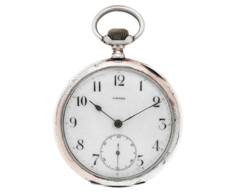 Case: silver (800/1000) - manual winding - condition: good - diameter: 52 mm - plexiglass - total weight: 90.1 grams. Estimat
