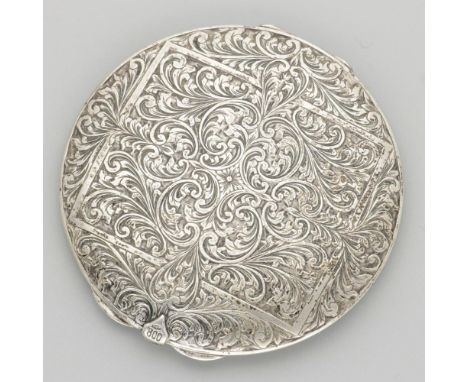 Round model with beautifully cast and partly engraved rocailles and decorations. Italy, Firenze (Florence), CAPPELLI L. &amp;