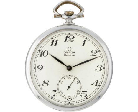 Case: steel - chain: steel - manual winding - condition: good - diameter: 48 mm - plexiglass - ref: 121.1740 - Omega cal. 960