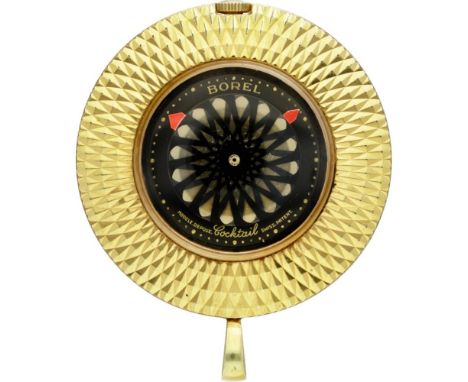 Case: gold plated (10 micron) - manual winding - condition: very good - diameter: 36 mm - plexiglas - kaleidoscope type dial.