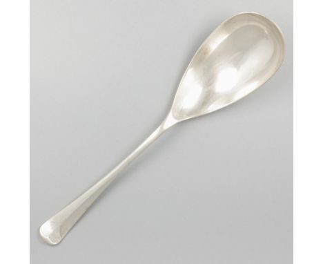 Rice spoon / ladle "Haags Lofje". The Netherlands, Zeist, Gerritsen &amp; van Kempen, 1932, hallmarks: lion, Minerva, maker's