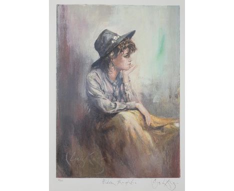 Gordon King (British 1939-): 'Hidden Thoughts', limited edition colour print signed titled and numbered 143/275 in pencil 61c