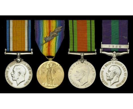 Four: Lieutenant N. B. Hamilton, 1/94 Russell’s Infantry, late Highland Light Infantry   British War and Victory Medals (Lieu