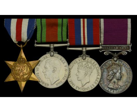 Four: Warrant Officer Class II D. O’Neill, Royal Engineers, who received a General Officer Commanding-in-Chief’s Commendation