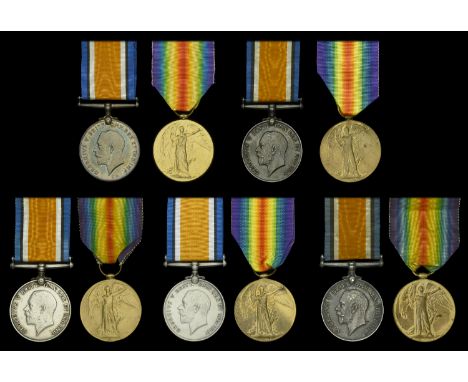 Pair: Second Lieutenant R. H. Chown, Somerset Light Infantry  British War and Victory Medals (.. Lieut. R. H. Chown.) ‘2.’ er