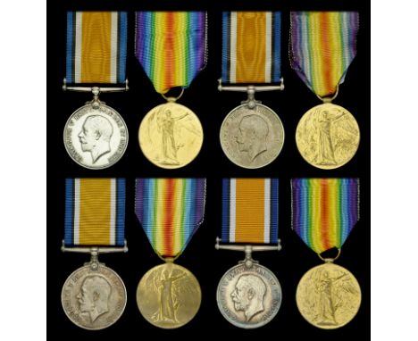 Pair: Corporal G. W. Green, Oxfordshire and Buckinghamshire Light Infantry British War and Victory Medals (22196 Cpl. G. W. G