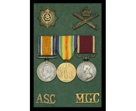 Three: Warrant Officer A. Ward, Army Service Corps, later Machine Gun Corps  British War and Victory Medals (T-13876 T.W.O. 2