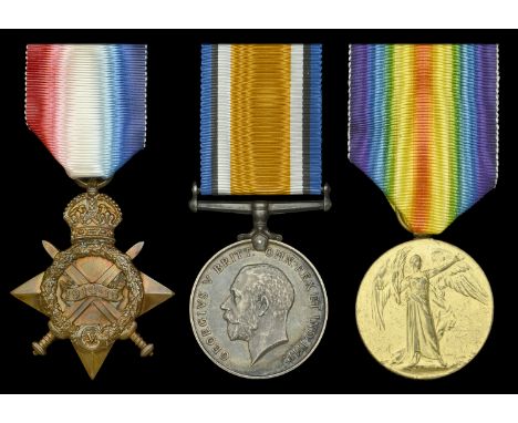 Three: Private C. E. Dunn, Somerset Light Infantry, who was killed in action in November 1917  1914-15 Star (11259 Pte. C. E.