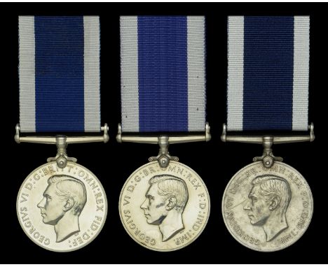 Royal Navy L.S. & G.C. (3), G.VI.R., 1st issue (2), (K.65625 C. J. Ford. S.P.O. H.M.S. Bridgewater.; JX.131141 W. J. White. P