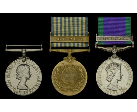 Three: Sergeant J. S. Young, Royal Highlanders, later Royal Army Pay Corps  Korea 1950-53, 1st issue (2758006 Sjt. J. S. Youn