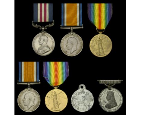 Family group:  A Great War ‘Western Front’ M.M. group of three awarded to Private F. H. Brittain, Duke of Cambridge’s Own (Mi