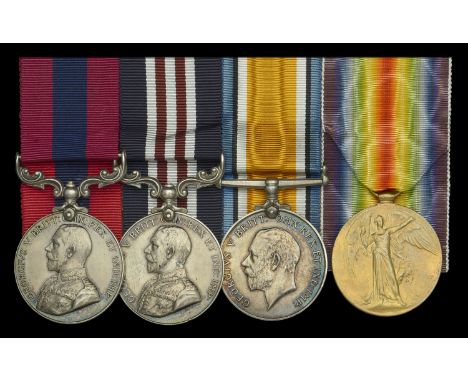 A Great War 1918 Western Front ‘Attack on Havrincourt’ D.C.M., 1917 ‘Battle of Cambrai’ M.M. group of four awarded to Private