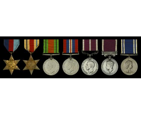 Seven: Warrant Officer Class II C. F. Millard, Royal Engineers, later War Department Constabulary  1939-45 Star; Africa Star;