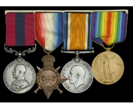 A Great War 1915 ‘Battle of St. Eloi’ D.C.M. group fo four awarded to Corporal H. Berry, 1st Battalion, Royal Irish Regiment 