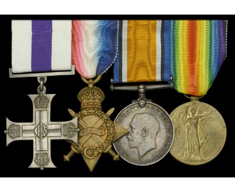 A Great War ‘Western Front’ M.C. group of four awarded to Second Lieutenant W. H. Parker, Worcestershire Regiment, late Manch
