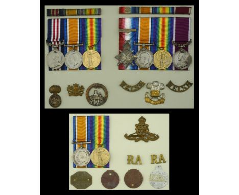 Family group:  A Great War ‘Western Front’ M.M. group of three awarded to Lance-Corporal D. Evans, South Wales Borderers Mili