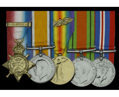 Five: Lieutenant G. S. M. Larder, Devonshire Regiment  1914 Star, with copy clasp (Lieut: G. S. M. Larder. Devon R.); British