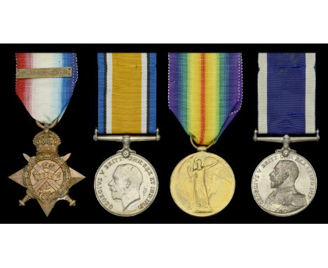 Four: Private S. A. Quick, Royal Marine Brigade, Royal Marine Light Infantry  1914 Star, with clasp (Ply.11804. Pte. S. A. Qu