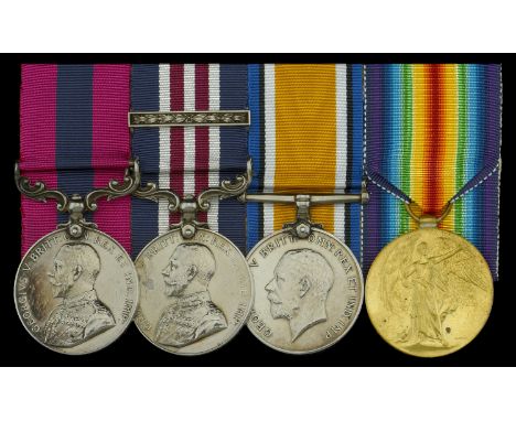 A Great War 1918 ‘Italian theatre’ D.C.M., 1917 ‘Western Front’ M.M. and Second Award Bar group of four awarded to Acting War