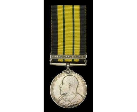 Africa General Service 1902-56, 1 clasp, Somaliland 1908-10 (47 Pte. Jeroma. 1/K.A.R.) light contact marks and minor edge bru
