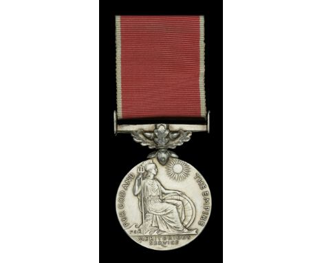 A Second War B.E.M. awarded to Mr. G. Robertson  British Empire Medal, (Military) G.VI.R., 1st issue (George Robertson), near